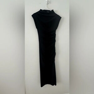 Anthropologie Black Midi Dress